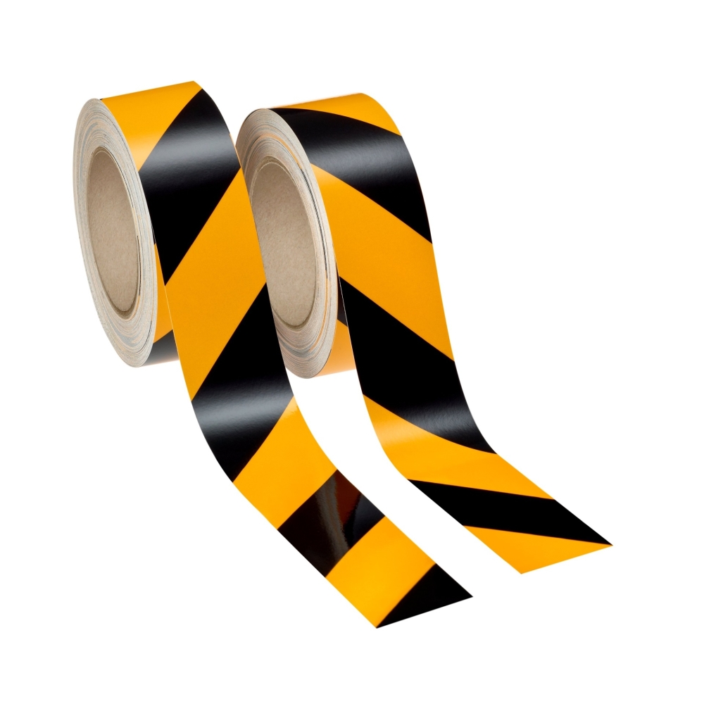 Nastro retroriflettente 3M, 13058, colore giallo/nero, 50 mm x 25 m