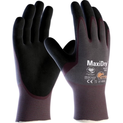 Guanto ATG, 56-424, Palmo rivestito NBR colore nero, guanto colore grigio, non indossato