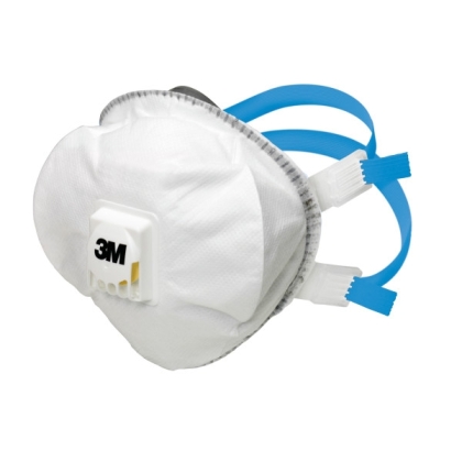 Respiratore 3M 8825, antipolvere, con valvola, bianca, non indossata, serie 8000