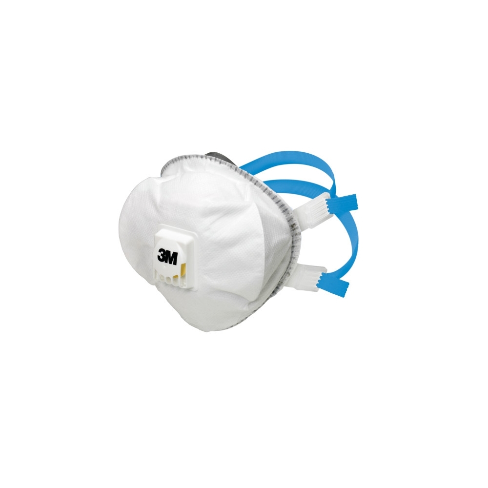 Respiratore 3M 8825, antipolvere, con valvola, bianca, non indossata, serie 8000