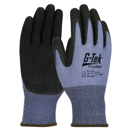 Guanto G-Tek, 16313EN, palmo rivestito in lattice rugoso colore nero, guanto colore blu, non indossato