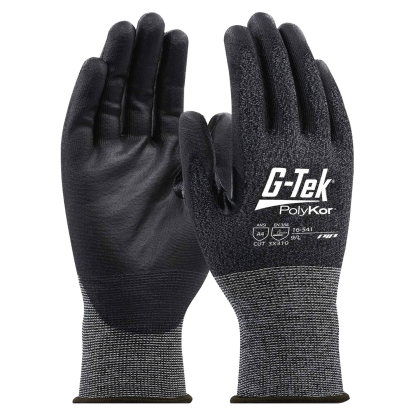 Guanto G-Tek, 16541EN, palmo rivestito in poliuretano colore nero, guanto colore nero, non indossato