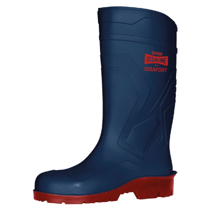 Stivale da lavoro Issaline Issafort, 06425, colore blu, suola nera, materiale PVC nitrilico