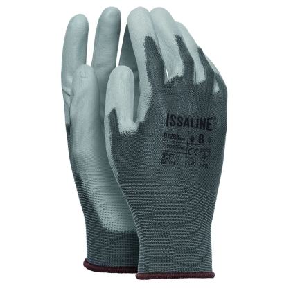 Guanto Issa, 07285,  tessuto Nylon, palmo  rivestito in nitrile colore grigio, guanto colore grigio, non indossato
