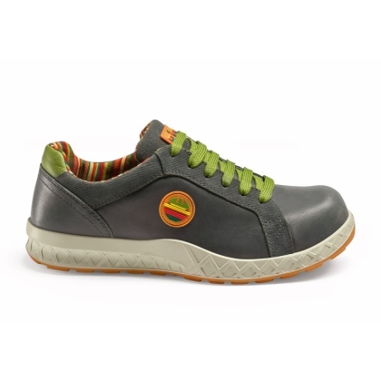 Scarpe antinfortunistiche, Dike Primato Progress, DIK31612.201, colore grigio, lacci verdi , suola marrone, non indossate
