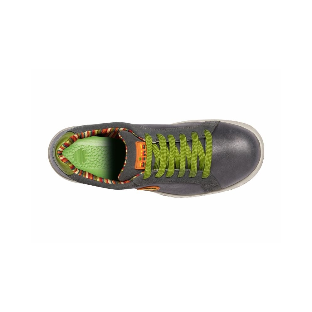 Scarpe antinfortunistiche, Dike Primato Progress, DIK31612.201, colore grigio, lacci verdi , suola marrone, non indossate
