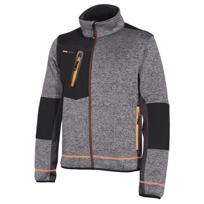 GIUBBINO ISSA, REVENGE, 8881B, colore grigio, senza cappuccio,  inserti antiabrasione, 5 tasche