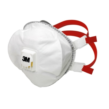 Respiratore 3M 8835, antipolvere, con valvola, bianca, non indossata, serie 8000