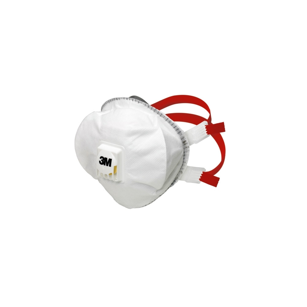 Respiratore 3M 8835, antipolvere, con valvola, bianca, non indossata, serie 8000